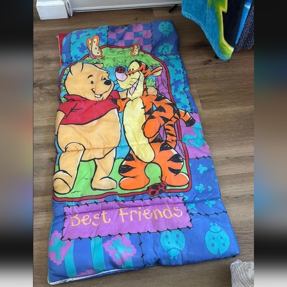 Disney's Winnie The Pooh & Tigger “Best Friends” Sleeping Bag 90s